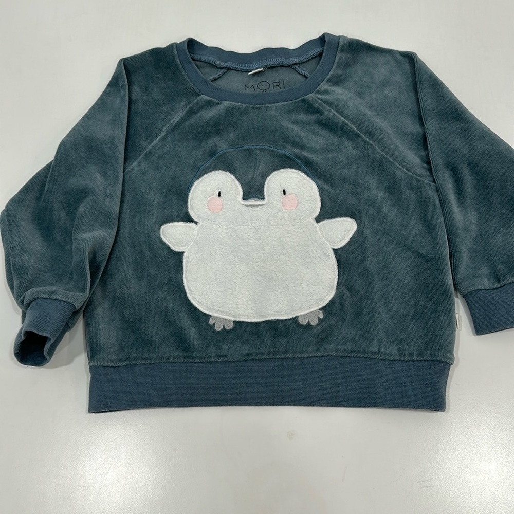 Cute sweater by MORI, 100% organic cotton. Size 2-3Y, very good condition.